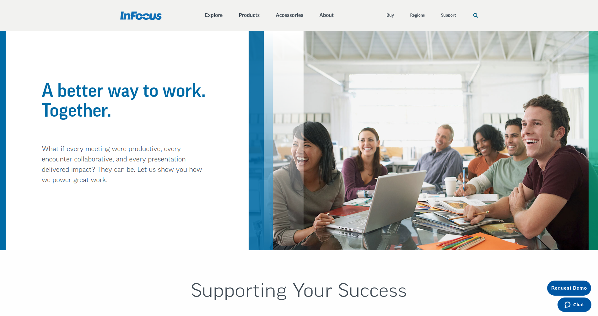 The new Infocus home page